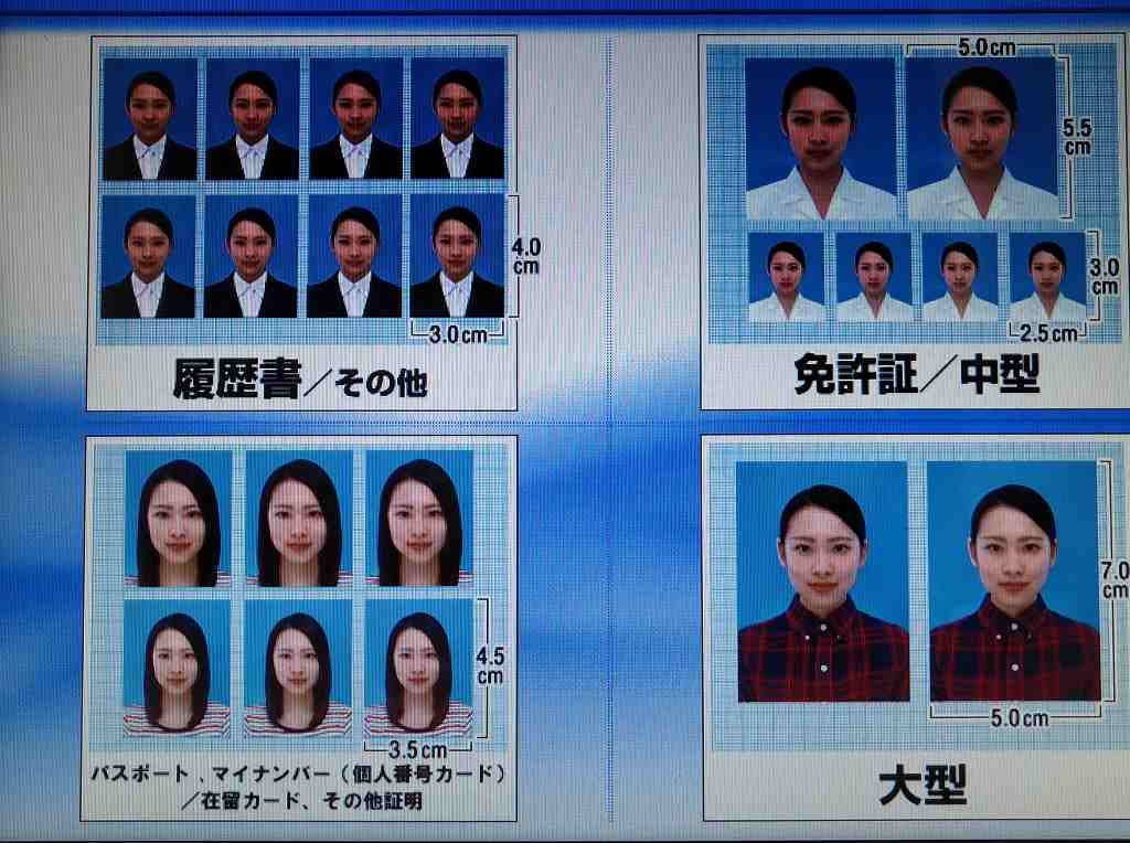 写真の種類を選択